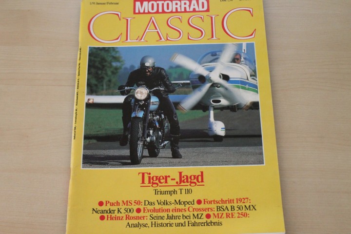 Deckblatt Motorrad Classic (01/1991)